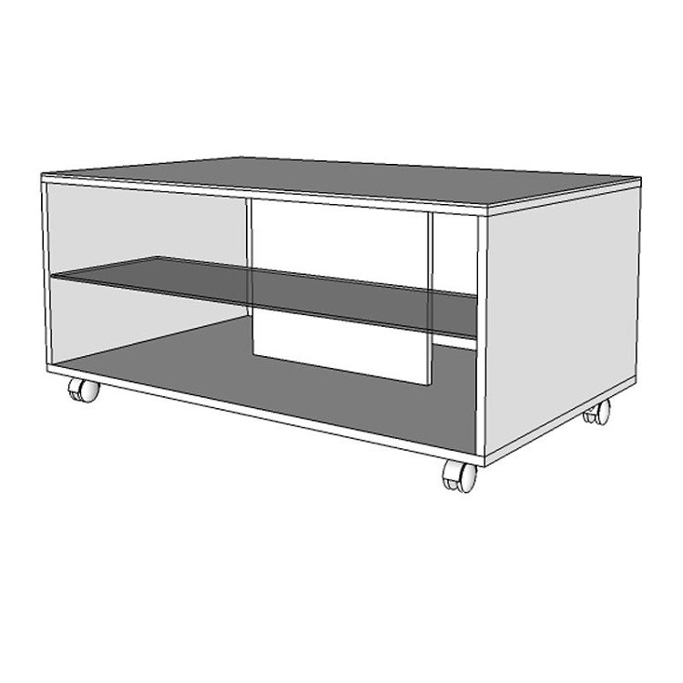 ΤΡΑΠΕΖΑΚΙ ΣΑΛΟΝΙΟΥ BERT GREY OAK-ΛΕΥΚΗ ΛΑΚΑ 101x60x45εκ 11008598