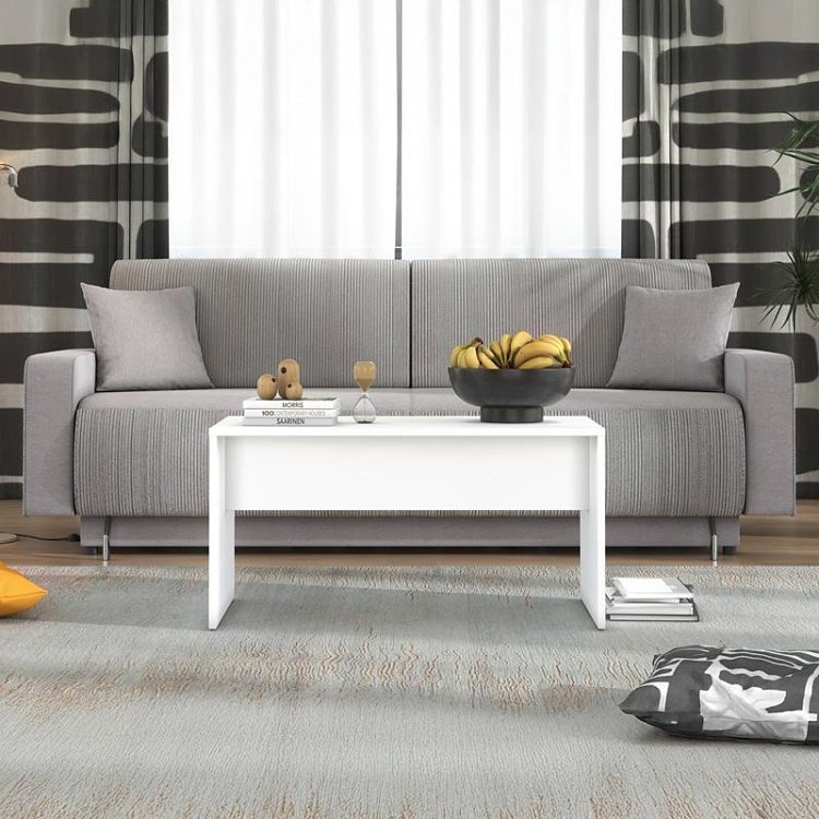ΤΡΑΠΕΖΑΚΙ ΣΑΛΟΝΙΟΥ BOLTON ΛΕΥΚΟ ΧΡΩΜΑ 90x50x45εκ 11014286