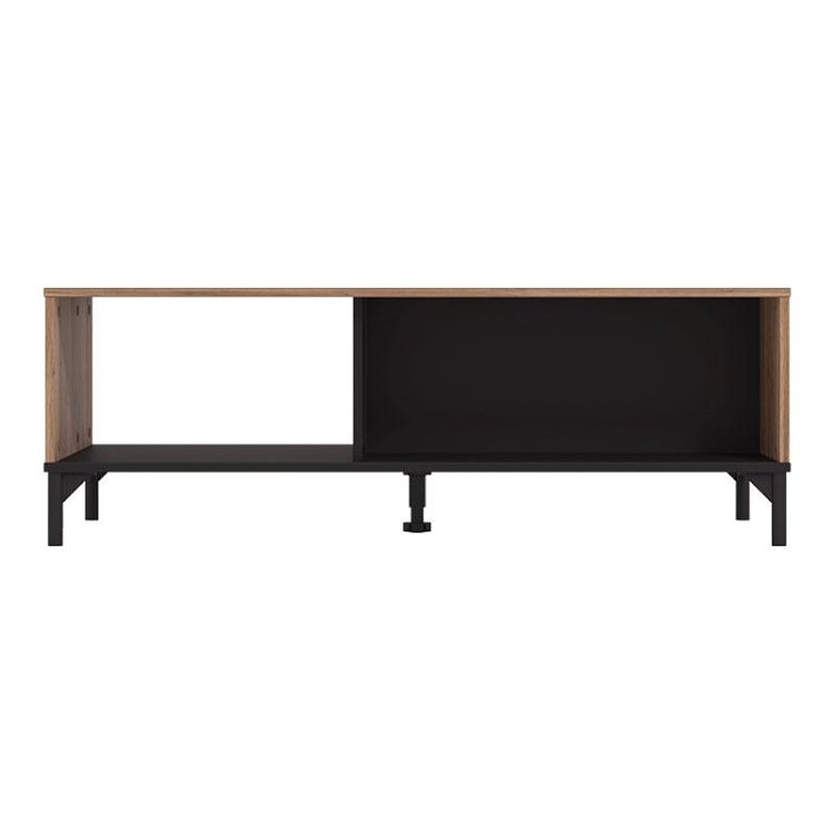 ΤΡΑΠΕΖΑΚΙ ΣΑΛΟΝΙΟΥ CORSICA FLAGSTAFF OAK-ΜΑΥΡΟ 120x60x45εκ 11012007