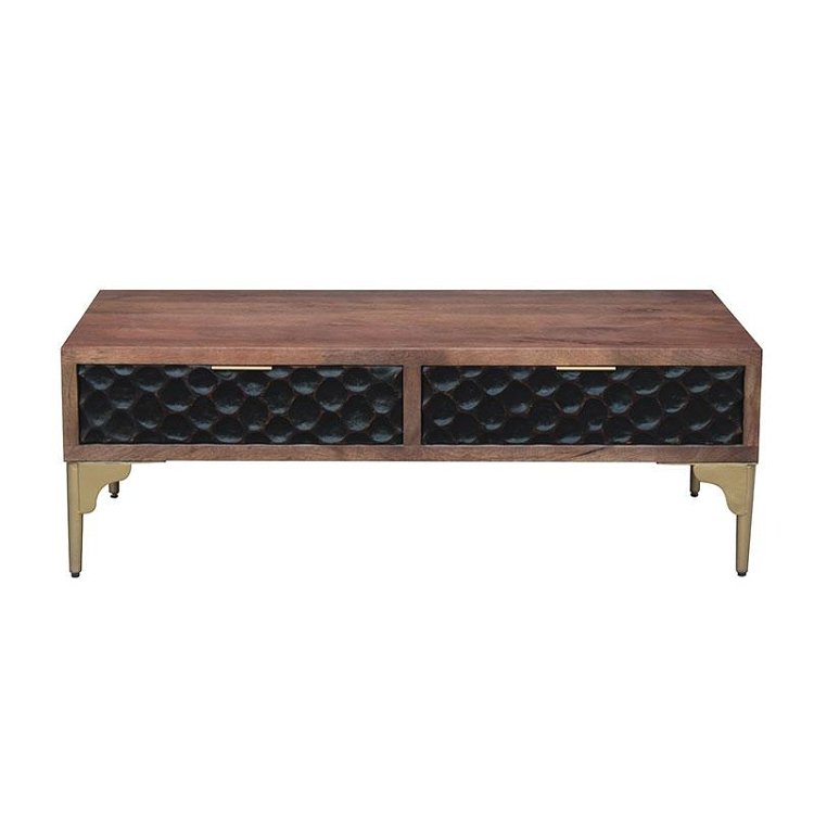 ΤΡΑΠΕΖΑΚΙ ΣΑΛΟΝΙΟΥ Fylliana Amrita ΚΑΦΕ ΧΡΩΜΑ 120x60x40εκ 938-124-018