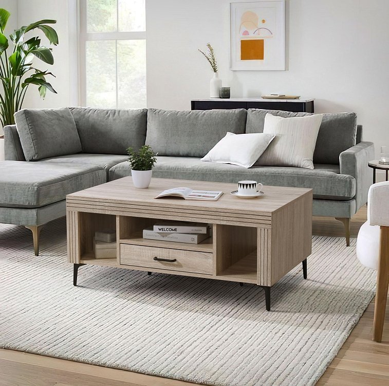 ΤΡΑΠΕΖΑΚΙ ΣΑΛΟΝΙΟΥ Fylliana Board SONOMA ΧΡΩΜΑ 100x63x44εκ 932-224-028