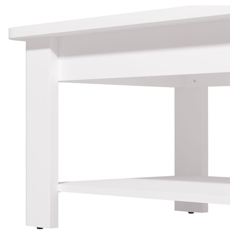 ΤΡΑΠΕΖΑΚΙ ΣΑΛΟΝΙΟΥ JERSEY ΛΕΥΚΟ-ΛΕΥΚΟ HIGH GLOSS FOIL 124x60x45εκ 11012258
