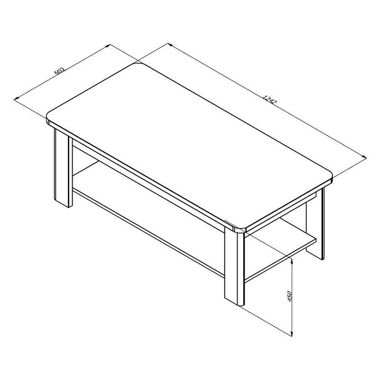 ΤΡΑΠΕΖΑΚΙ ΣΑΛΟΝΙΟΥ JERSEY ΛΕΥΚΟ-ΛΕΥΚΟ HIGH GLOSS FOIL 124x60x45εκ 11012258