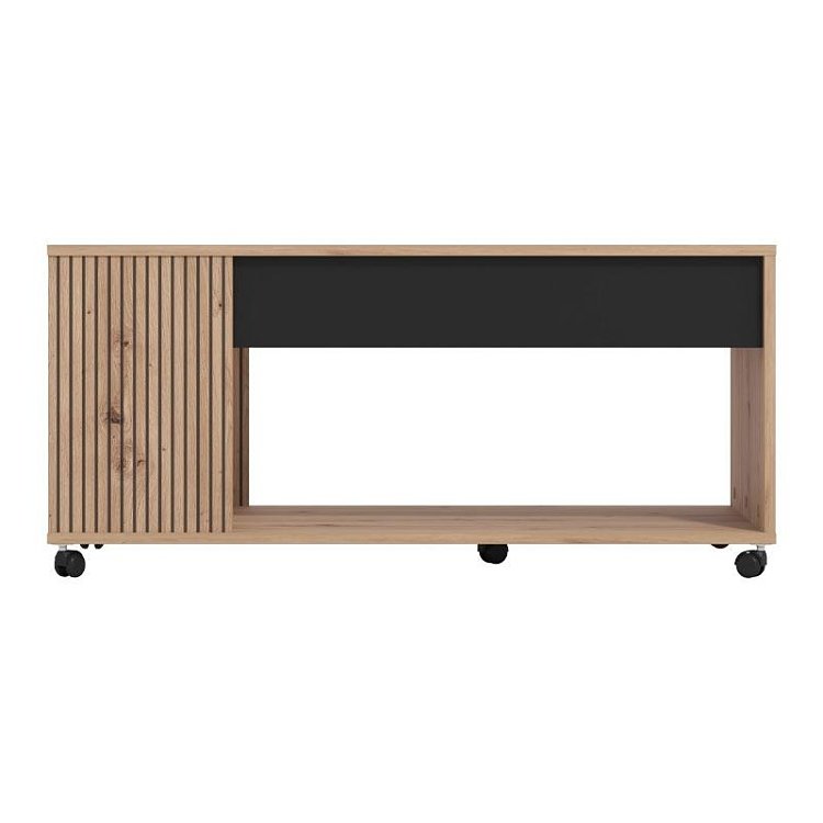 ΤΡΑΠΕΖΑΚΙ ΣΑΛΟΝΙΟΥ MAYENNE ARTISAN OAK-ΜΑΥΡΟ MAT 101x55x45εκ 11013516