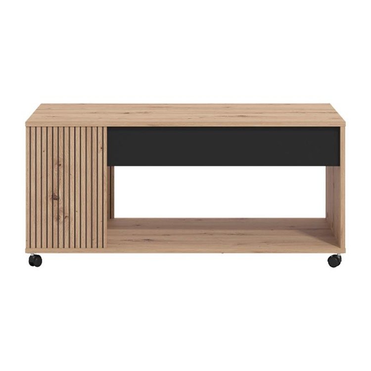 ΤΡΑΠΕΖΑΚΙ ΣΑΛΟΝΙΟΥ MAYENNE ARTISAN OAK-ΜΑΥΡΟ MAT 101x55x45εκ 11013516