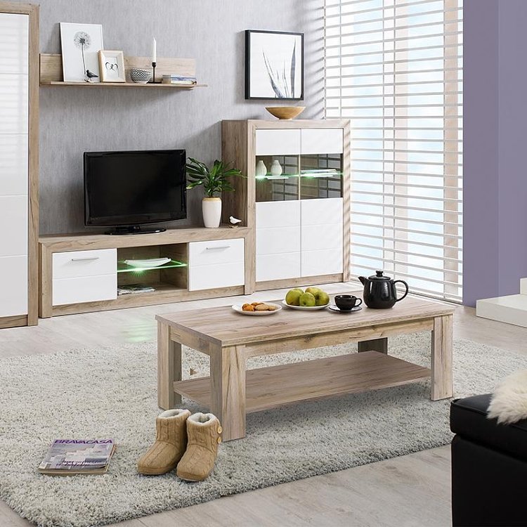 ΤΡΑΠΕΖΑΚΙ ΣΑΛΟΝΙΟΥ Oscar KS GREY OAK 120x60x41εκ 11008596