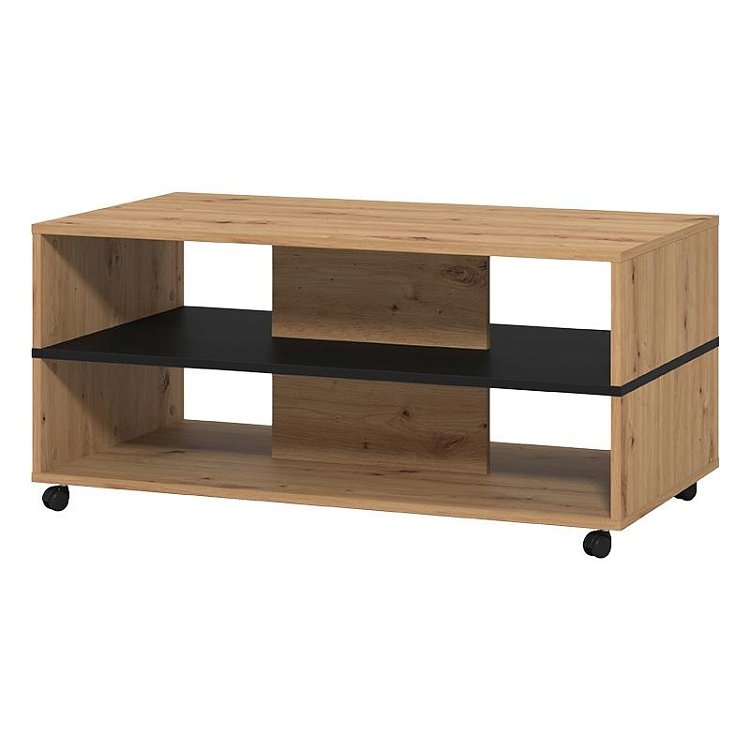 ΤΡΑΠΕΖΑΚΙ ΣΑΛΟΝΙΟΥ SAVIO ARTISAN-ΜΑΥΡΟ 101x55x48εκ 11013079