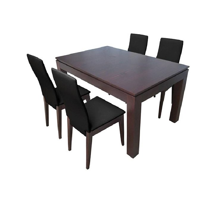 Τραπεζαρία σετ 5τμχ Taylor 1019 IN + Jasmine 1026 IN Dark Brown 400-11-015