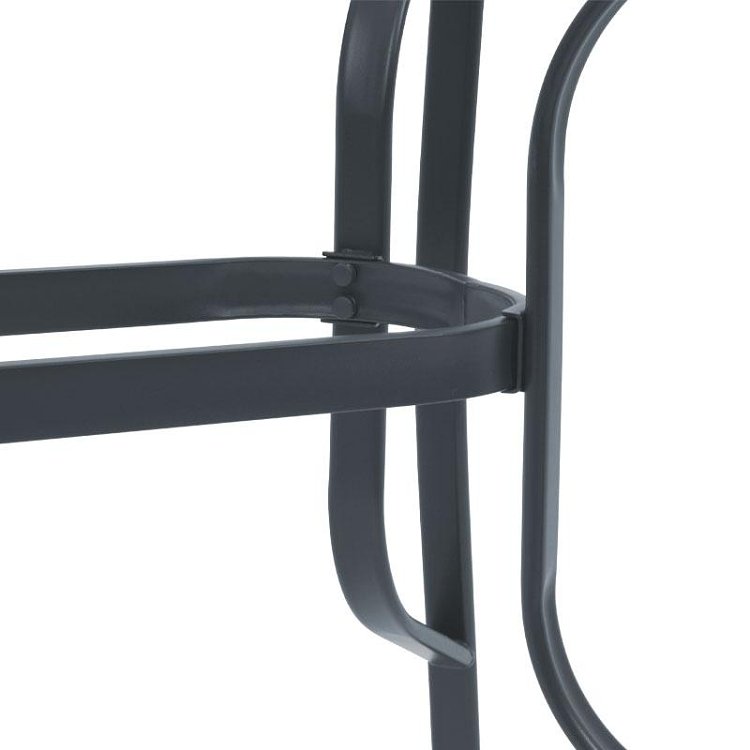 ΤΡΑΠΕΖΙ ΕΞΟΧΗΣ Fylliana STEEL ΓΚΡΙ 140x80x70εκ 378-00-012