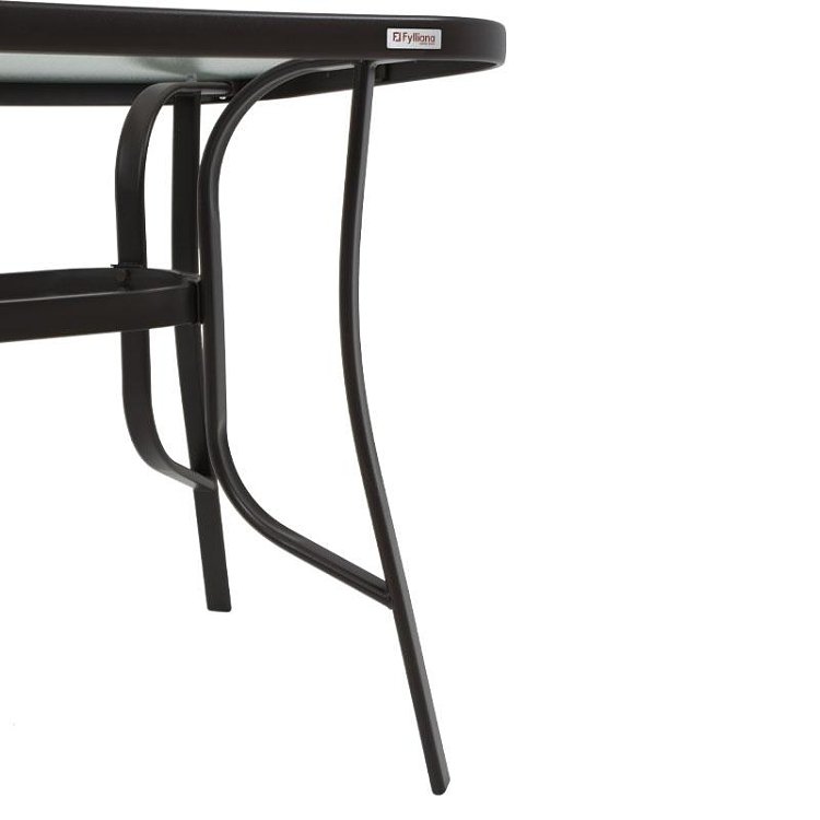 ΤΡΑΠΕΖΙ ΕΞΟΧΗΣ Fylliana STEEL ΚΑΦΕ 150x90x70εκ g.r.d 378-00-015