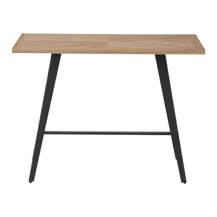ΤΡΑΠΕΖΙ ΜΠΑΡ Fylliana FL1564 SONOMA MDF ΜΕ ΜΑΥΡΑ ΠΟΔΙΑ 140x70x105εκ 627-124-026