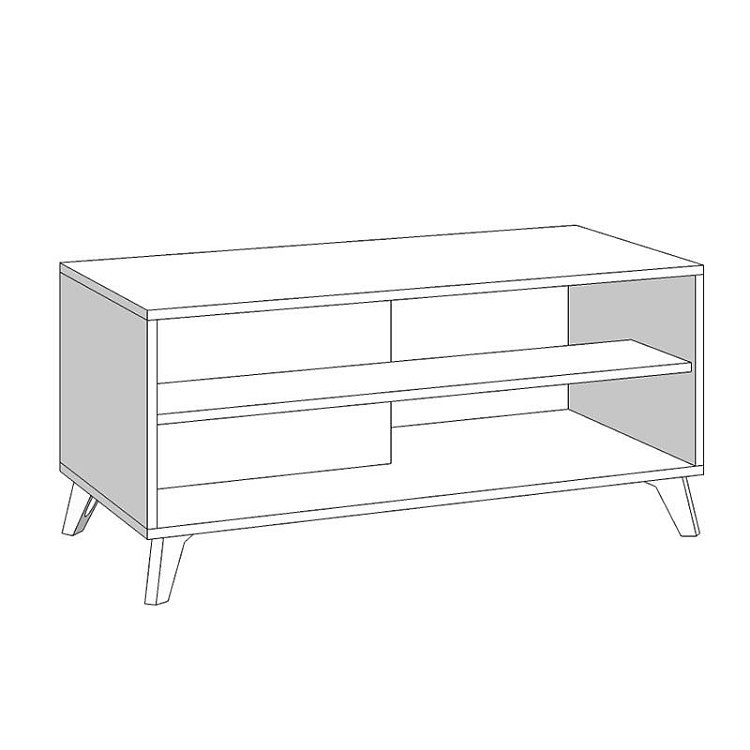ΤΡΑΠΕΖΙ ΣΑΛΟΝΙΟΥ UMBRIA KS GREY OAK-ΜΑΥΡΟ 101x50x47εκ 11008622