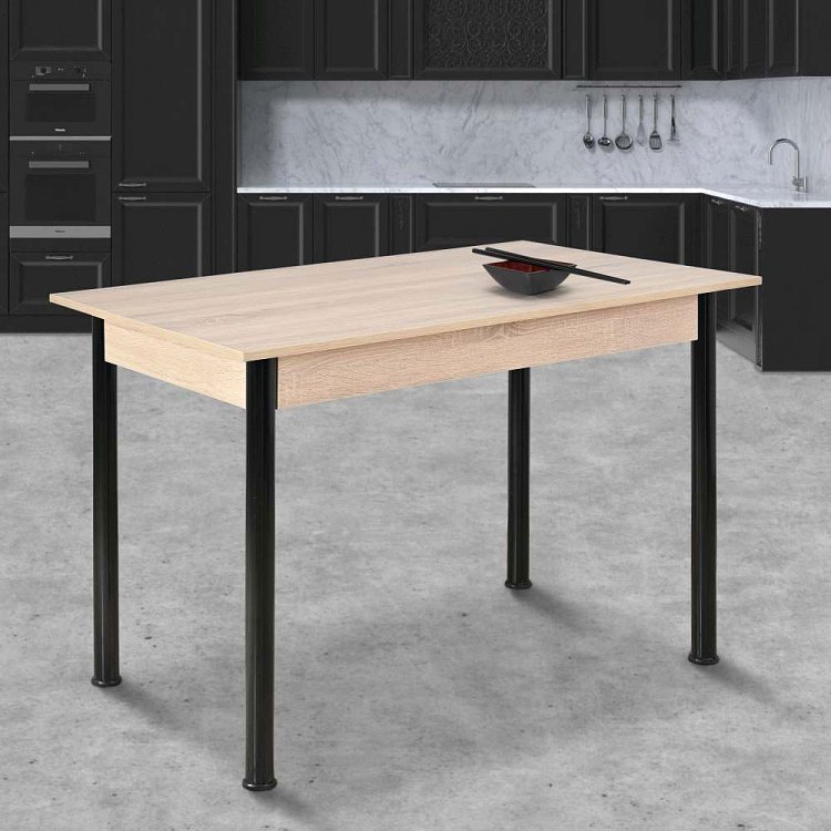 Τραπέζι τελάρο sonoma με μεταλλικό σκελετό 60x100x78 (κωδ. 577)