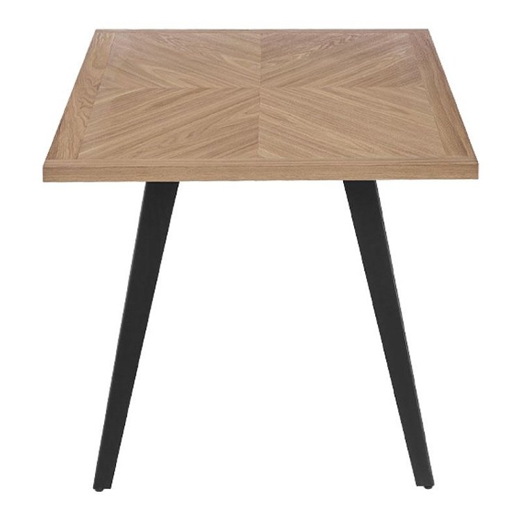 ΤΡΑΠΕΖΙ ΤΡΑΠΕΖΑΡΙΑΣ Fylliana FL1564 SONOMA MDF ΜΕ ΜΑΥΡΑ ΠΟΔΙΑ 160x90x75εκ 627-124-027