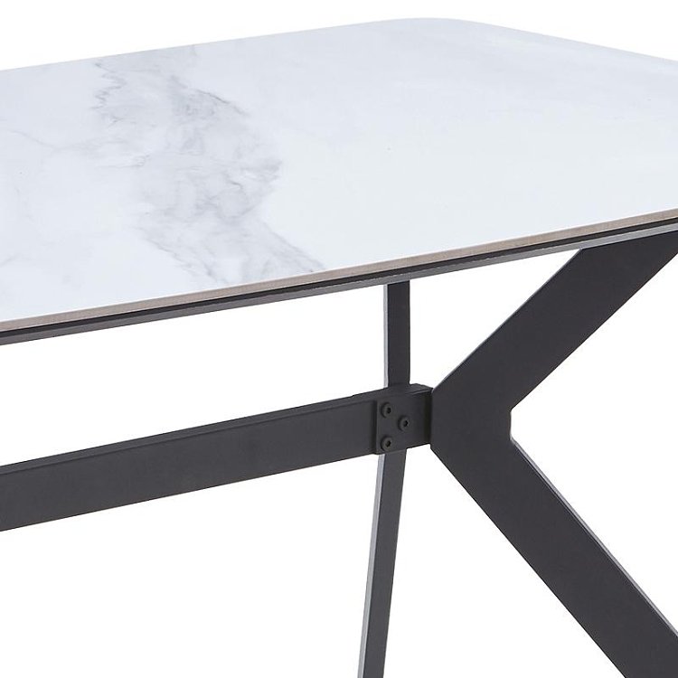 ΤΡΑΠΕΖΙ ΤΡΑΠΕΖΑΡΙΑΣ Fylliana FL202 ΛΕΥΚΟ ΧΡΩΜΑ 160x90x75εκ 635-124-002
