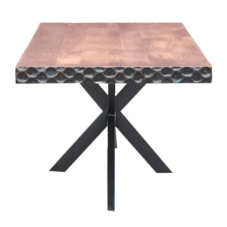 ΤΡΑΠΕΖΙ ΤΡΑΠΕΖΑΡΙΑΣ Fylliana Amrita ΚΑΦΕ ΧΡΩΜΑ 180x90x75εκ 938-124-020
