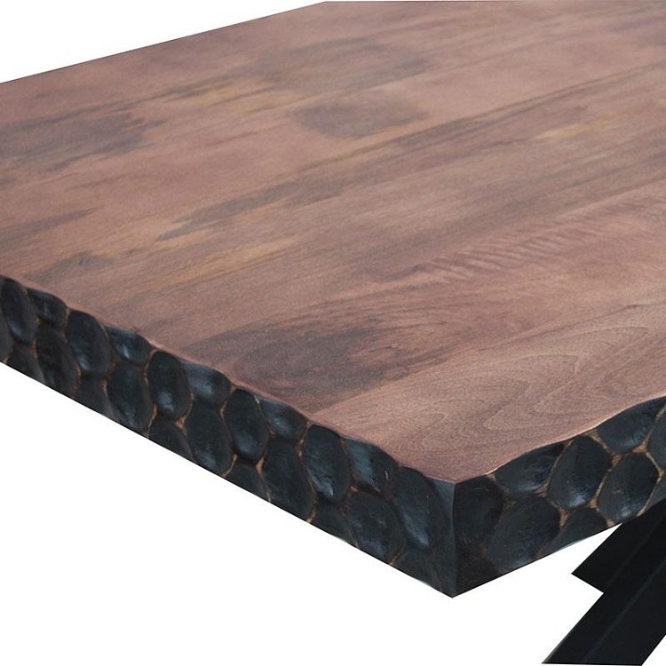ΤΡΑΠΕΖΙ ΤΡΑΠΕΖΑΡΙΑΣ Fylliana Amrita ΚΑΦΕ ΧΡΩΜΑ 180x90x75εκ 938-124-020