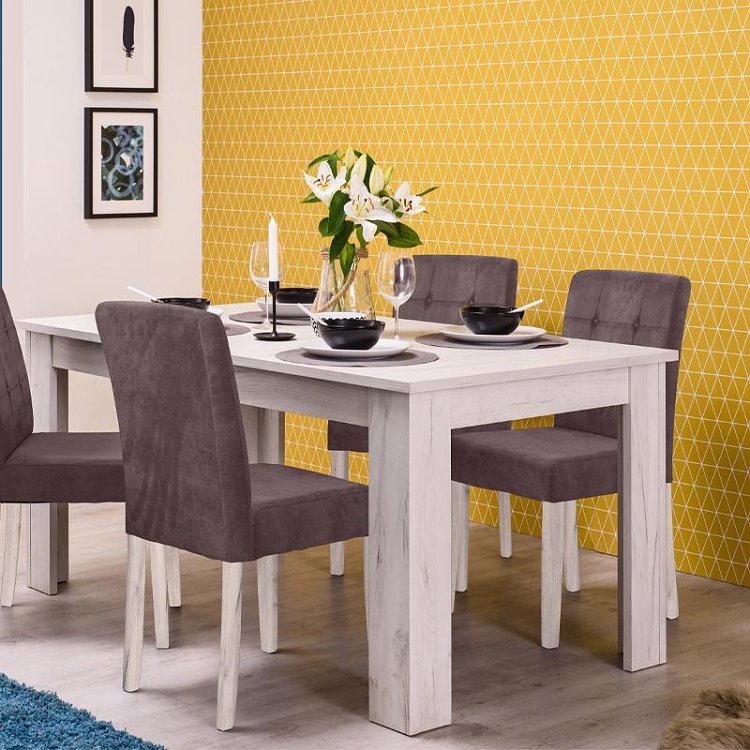 ΤΡΑΠΕΖΙ ΤΡΑΠΕΖΑΡΙΑΣ ΑΝΟΙΓΟΜΕΝΟ OSCAR TS 160 ΛΕΥΚΟ OAK ΧΡΩΜΑ 161x90x77εκ 11008790