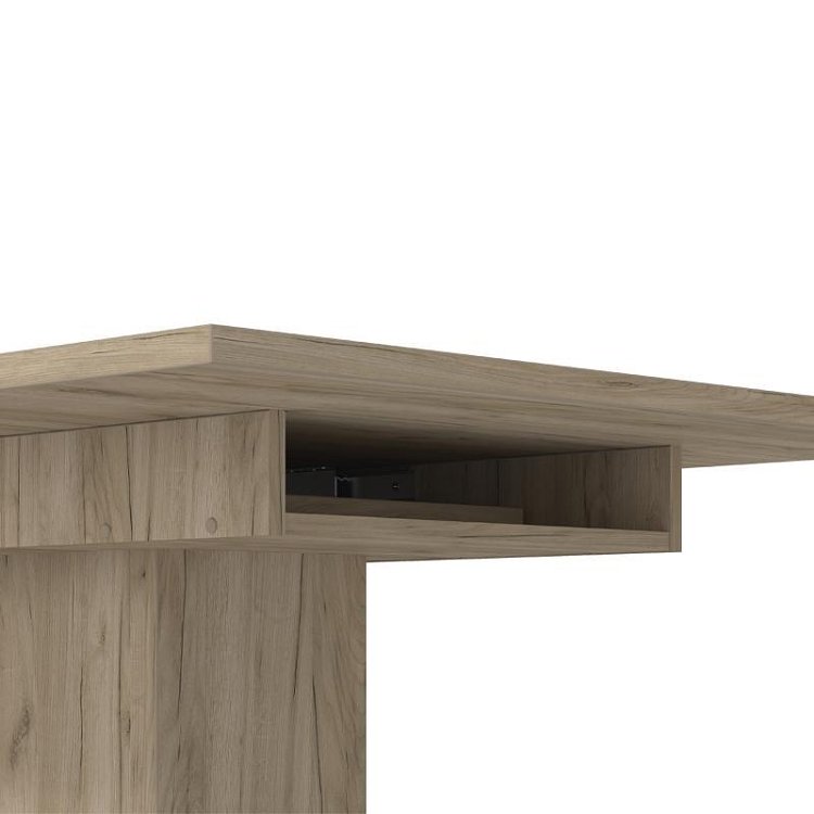 ΤΡΑΠΕΖΙ ΤΡΑΠΕΖΑΡΙΑΣ ΑΝΟΙΓΟΜΕΝΟ SABRINA GREY OAK ΧΡΩΜΑ 160(200)x92x76εκ 11011205