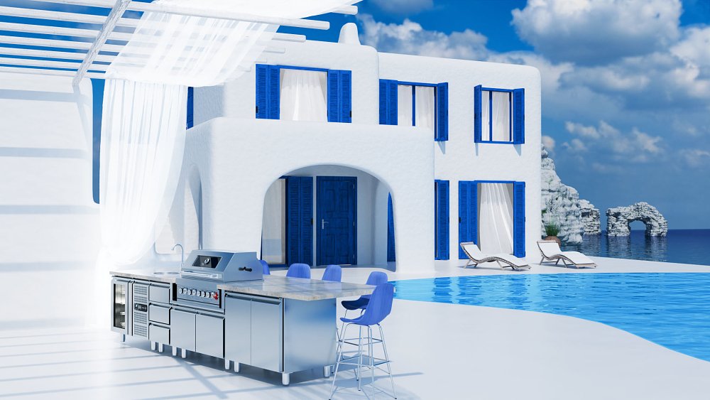 THERMOGATZ TGH-BI-B4-G BBQ Υγραερίου Μαύρο 19.3kW 03.313.417