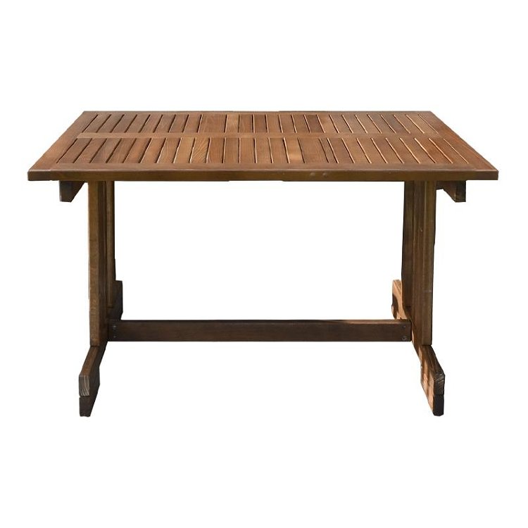 ΞΥΛΙΝΟ ΤΡΑΠΕΖΙ ΚΗΠΟΥ Fylliana Borneo ΚΑΡΥΔΙ ΧΡΩΜΑ 140x80x72εκ 898-123-003