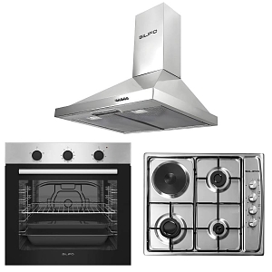 Σετ SILIFO SF6850BOI & SF6100 & SF6619 Φούρνος 83lt, Μικτή Εστία & Απορροφητήρας 92082 (4 Έτη Εγγύηση)