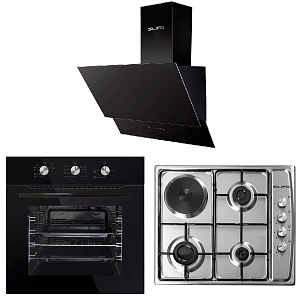 Σετ SILIFO SF6090 & SF6100 & SF6610 Φούρνος Υγραερίου, Μικτή Εστία & Απορροφητήρας 93661
