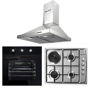 Σετ SILIFO SF6090 & SF6100 & SF6619 Φούρνος Υγραερίου, Εστία & Απορροφητήρας 93657