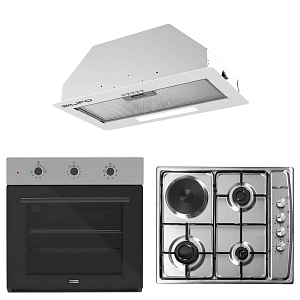 Σετ SILIFO SF6008 & SF6100 & SF6615 Φούρνος, Μικτή Εστία & Μηχανισμός Απορρόφησης 92270