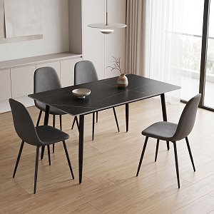 Τραπέζι Gustas pakoworld μαύρο μαρμάρου sintered stone-μαύρο μέταλλο 140x80x76εκ 029-000469