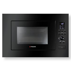 PYRAMIS 30 Εντοιχιζόμενος Φούρνος Μικροκυμάτων 23lt Μαύρος 034011401