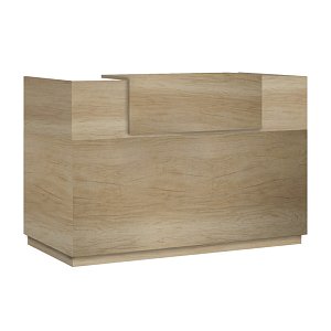 Γραφείο reception Lotus pakoworld σε χρώμα φυσικό 180x70x110εκ 069-000100