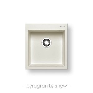 Νεροχύτης Pyragranite Istros (46X50) 1B Snow 070043711