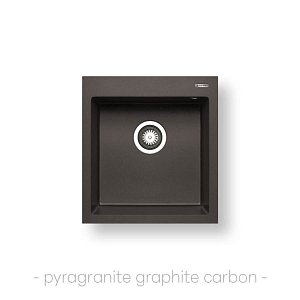 Νεροχύτης Pyragranite Istros (46X50) 1B Graphite Carbon 070043811