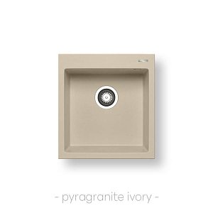 Νεροχύτης Pyragranite Istros (46X50) 1B Ivory 070108011