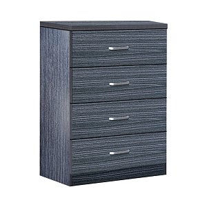 Συρταριέρα Killian pakoworld με 4 συρτάρια wenge 80x40x80εκ 072-000079