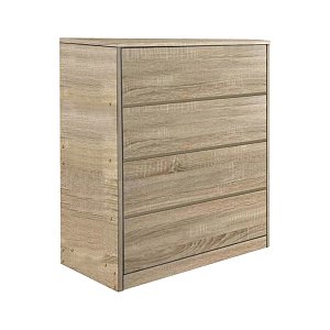 Συρταριέρα Kuanger pakoworld mdf σε φυσική απόχρωση 80x40x89εκ 072-000113