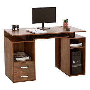 Γραφείο υπολογιστή Liberion pakoworld καρυδί 120x55x76εκ 072-000090