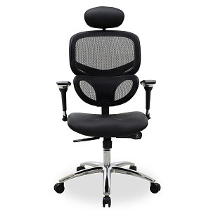 Καρέκλα γραφείου διευθυντή Freedom pakoworld Premium Quality μαύρο pu-mesh 076-000008