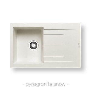 Νεροχύτης Pyragranite Alazia (79x50) 1B 1D Snow 079810511