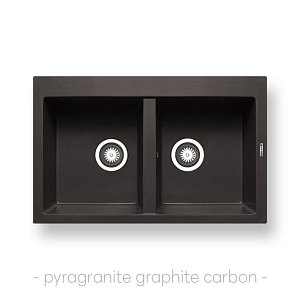 Νεροχύτης Pyragranite Alazia (79x50) 2B Graphite Carbon 079811011