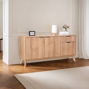 Μπουφές Hamea pakoworld mdf σε φυσική απόχρωση 150x39,5x73εκ 086-000020