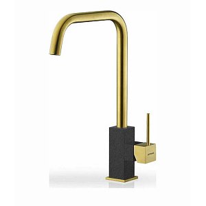 Μπαταρία Κουζίνας Adelita Pvd Gold & Pearl Black Αν. Ατσάλι 090928101