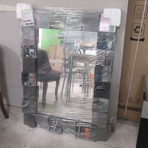 Καθρέφτης Karen Ασημί 105x78x6.5 837-K 951-027-1352