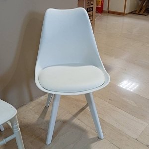 Καρέκλα Gaston I pakoworld PP-PU σε λευκή απόχρωση 48.5x53.5x81.5εκ 271-000037 101-500-94258