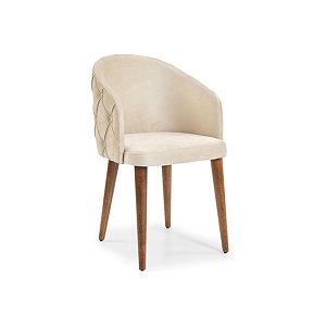 Πολυθρόνα Τραπεζαρίας LUCIA Camel 53x56x84 2τμχ 1056 IN 400-02-003
