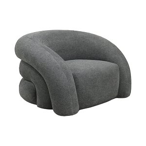 Πολυθρόνα Lexy pakoworld γκρι ύφασμα 100x89.5x60εκ 110-000066