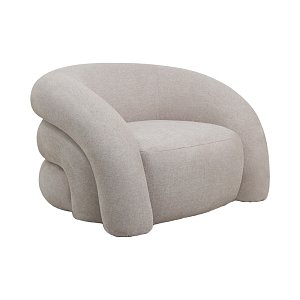 Πολυθρόνα Lexy pakoworld κρεμ ύφασμα 100x89.5x60εκ 110-000067