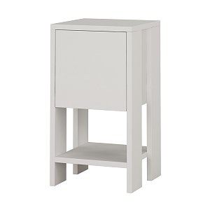 Κομοδίνο Ema pakoworld χρώμα λευκό 30x30x55εκ 119-001072