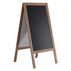 Stand μενού Felex pakoworld καρυδί-μαύρο 50x25x100εκ 120-000162